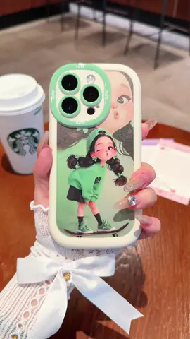 Kasing ponsel gadis kecil yang lucu, lensa all-inclusive anti-drop dan anti-tabrakan, cocok untuk berbagai model ponsel ~#ins #case #girl