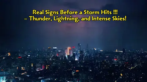 The Calm Before the Storm – Real Pre-Storm Signs You Shouldn’t Ignore #nature #stormchasing #weatherwatch #lightningstorm #atmosphere Witness the dramatic moments leading up to a powerful thunderstorm — from sudden darkening skies and eerie silence to bursts of lightning and rumbling thunder. This video captures the raw beauty and tension of nature’s warning signs before a storm strikes. A must-watch for storm lovers and those curious about how weather changes unfold in real time.