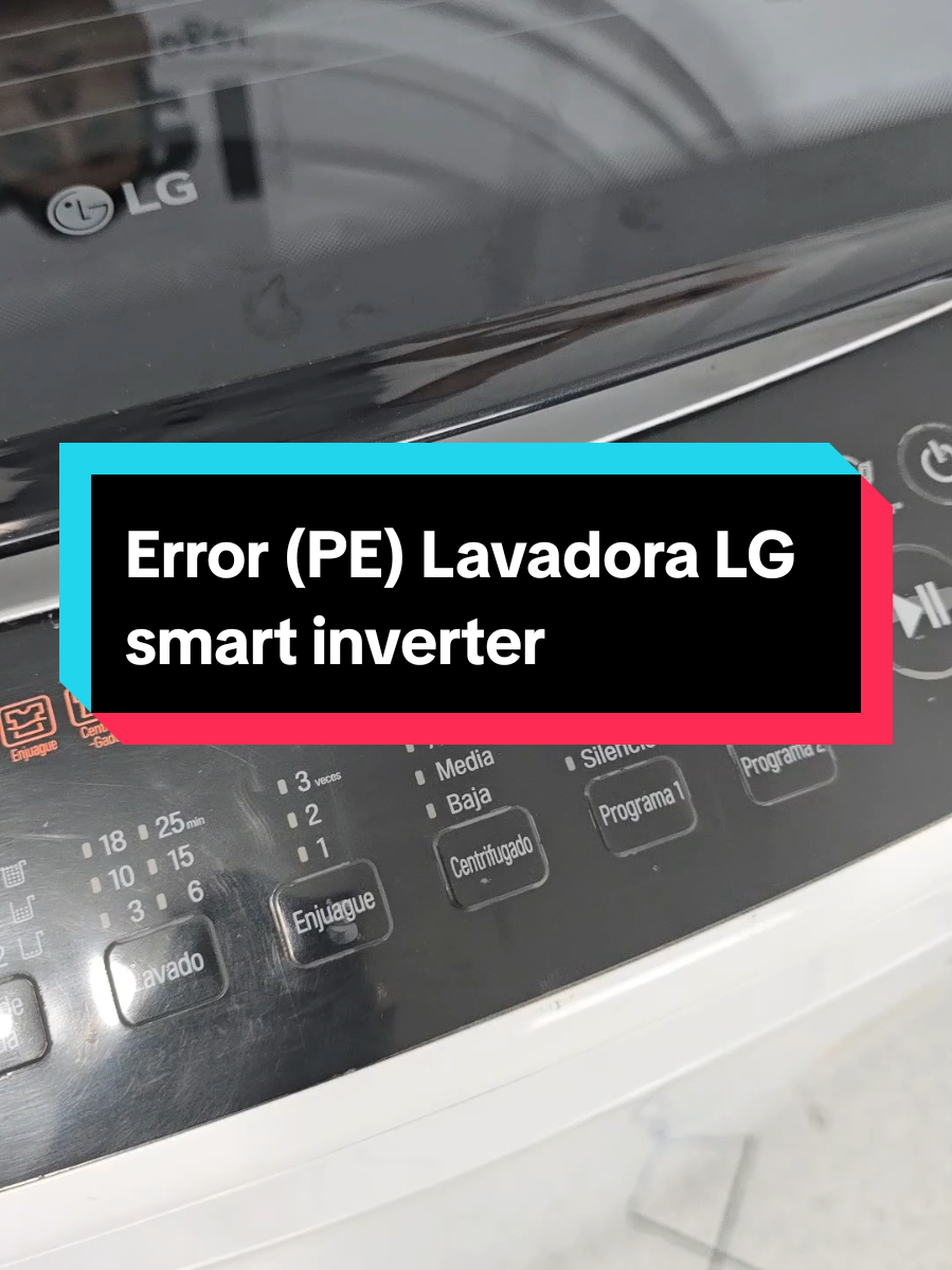 Error (PE) un problema comun en esta marca de lavadoras Lg Solucionado. #lg #soluciones #reparacion #lavadoras 