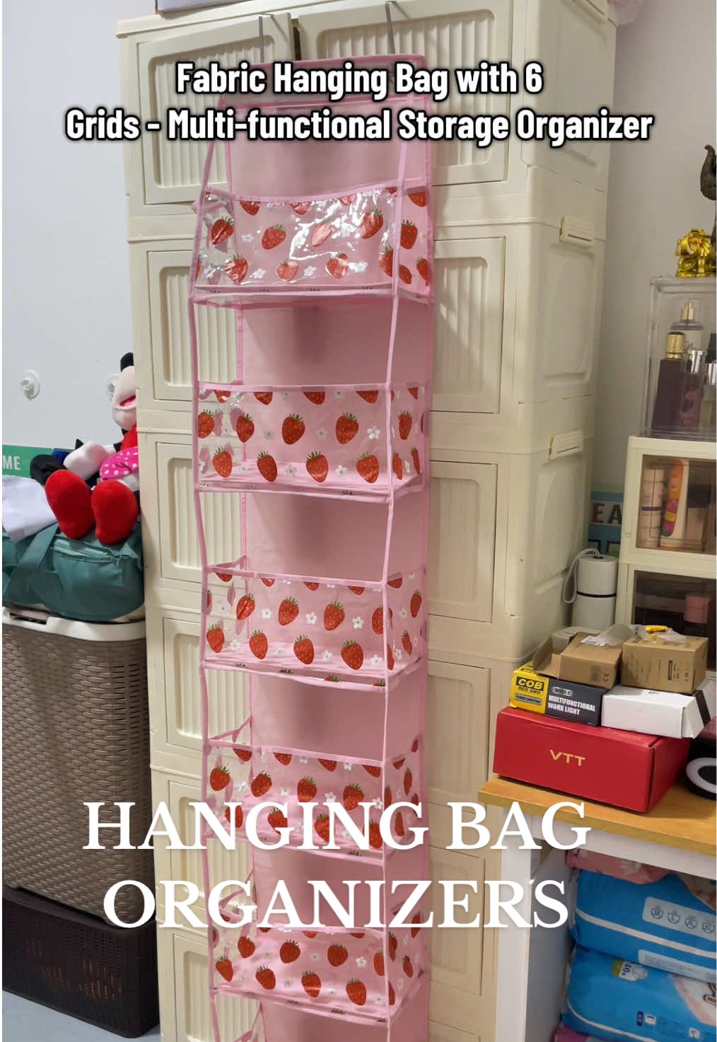 Hanging bag organizer. #hangingbagorganizer #hangingbag #hangingbagstorage #fyp #viral 