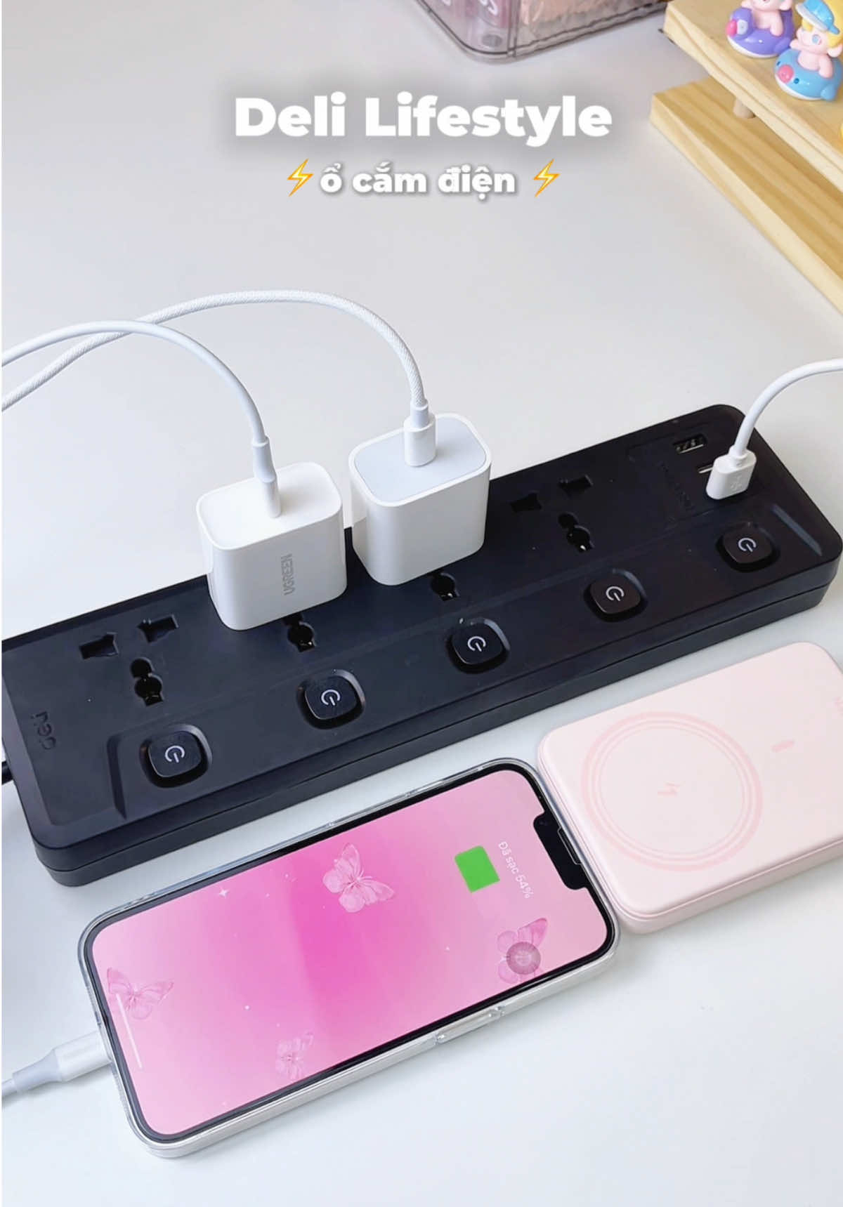 ổ cắm điện đa năng Deli , an toàn và tiện dụng #ocamdien #ocamdiendeli #ocamdiendanang #delilifestyle #ocamdienthongminh #unboxing #review #thaothichriviu #xhtiktok 