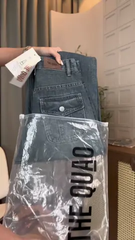 Quần Jean túi hộp dáng suông #thequao #quanjeanongsuong #tipphoidoxinh #xhtiktok 