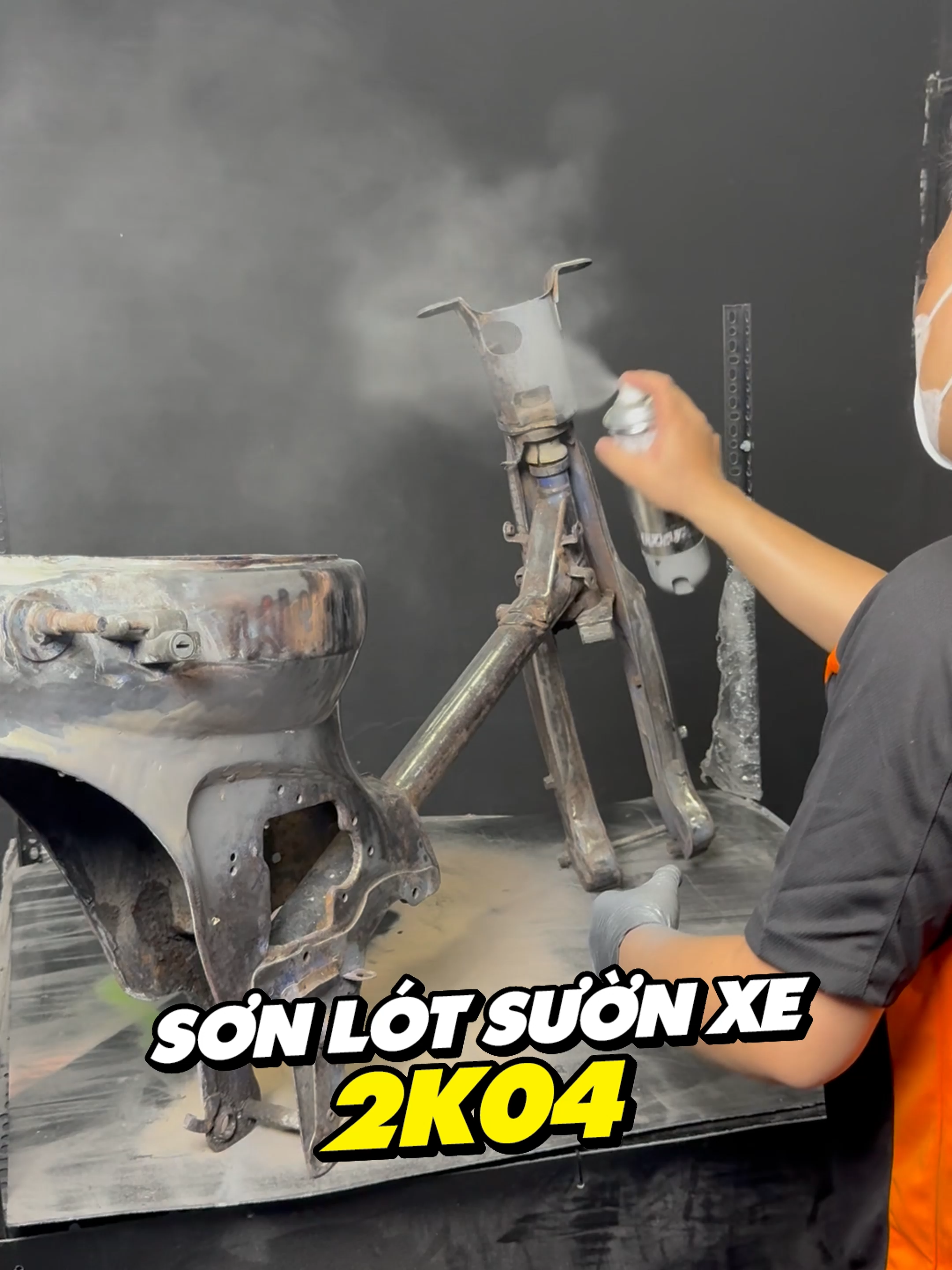 Sơn lót sườn xe nên dùng loại nào khi sơn xe tại nhà cùng sơn xịt Samurai #sonxitsamurai #sonsamurai #sonxemay #sontainha #xuhuong #fyp #samuraipaint