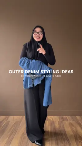 Finally denim yang ditunggu-tunggu syudaaaa muncul di tiktokshop🫣😱😋😋🌸🩷✨ #outfitideas #outfitinspo #midsize #HijabFashion 