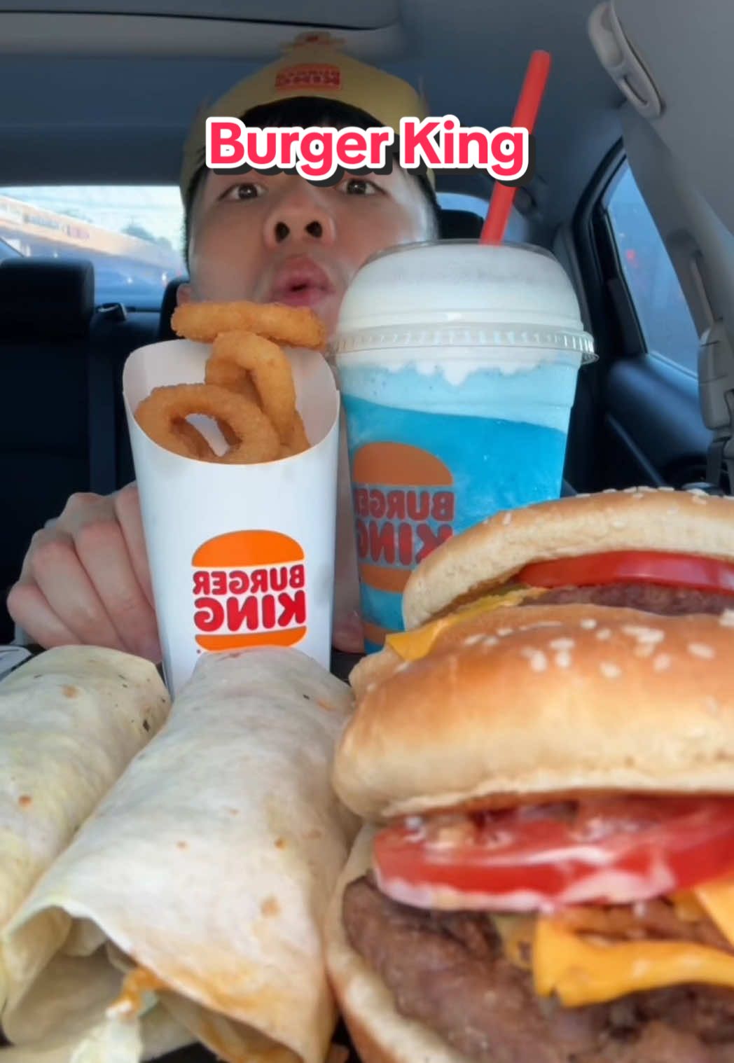 New BBQ Brisket Burger from @Burger King  #fypシ゚viral #mukbang #eating #Foodie #foodtiktok #unitedstates #asmreating #losangeles #burgerking #newmenuitems 