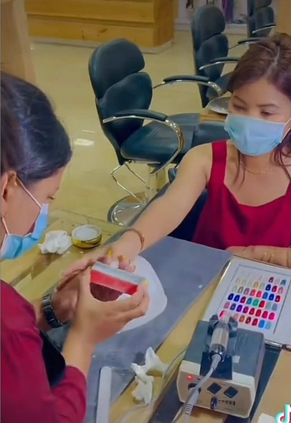 Beautiful Renasha Bantawa Rai at Lee Rai korean beauty salon🥰 #leeraikoreanbeautysalon #renashabantawarai #nails #beauty 