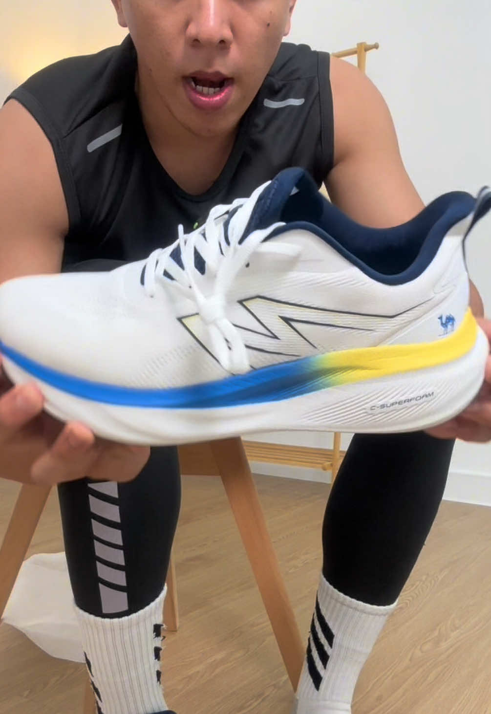 jarang kasut running murah macam ni guna superfoam 🤤#kasut #Running #jogging #camel #crown #murah #padu #beginner 