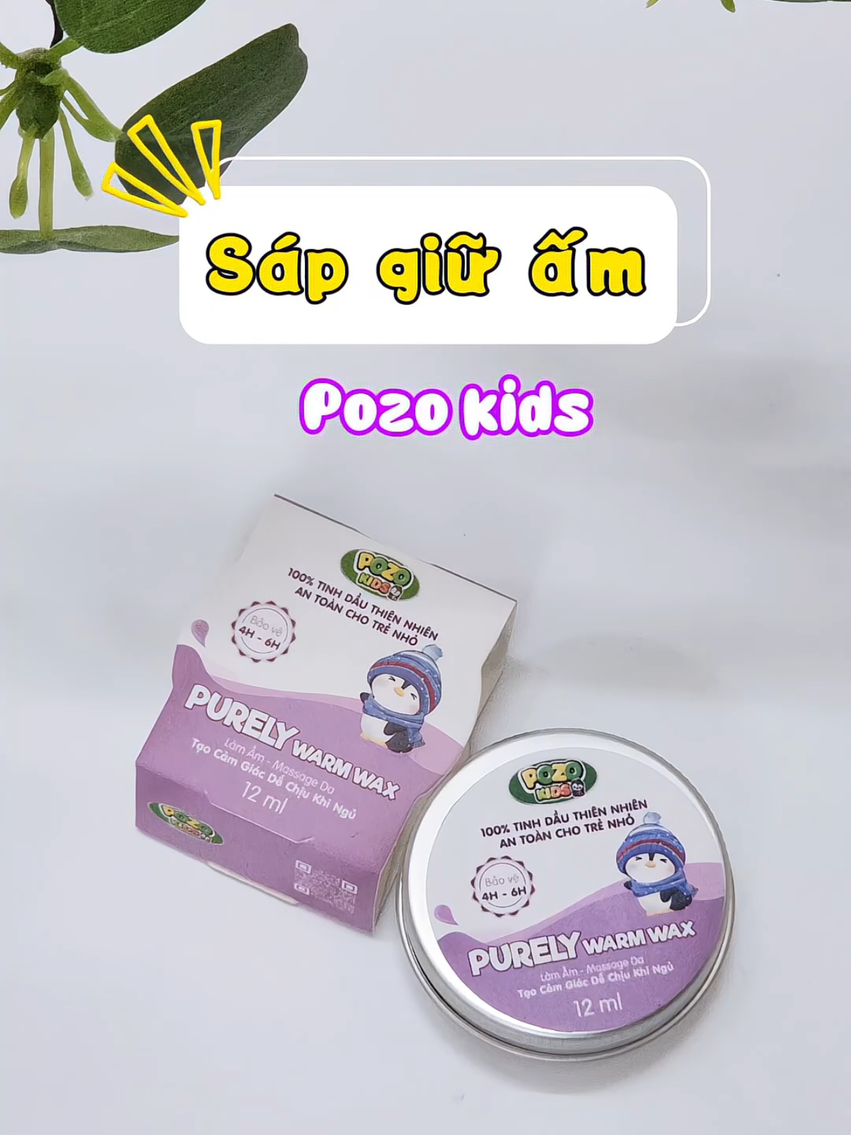 Sáp giữ ấm Pozo, nhỏ nhỏ nhưng dùng được lâu lắm nhe các mom #fypシ #xuhuong #sapgiuamdieuhoapozo #embe #chamcon #mebim 