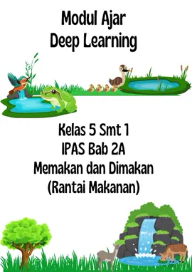 Moful ajar Deep learning kelas 5 Smt IPAS Bab 2AMemanakn dan Dimakan (Rantai Makanan)#modulajar #ukin #modulajarukin #PPT #modular 
