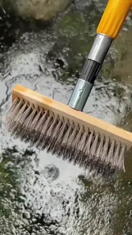 Floor brush = No more slippery floors! #floorbrush #steelbrush
