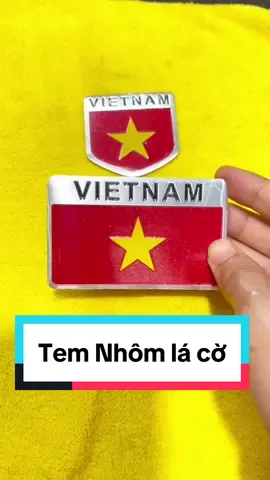 Tem nhôm hình lá cờ #temdanxe #decaldanxe #dochoixemay #phutungxemay #liuliureview 