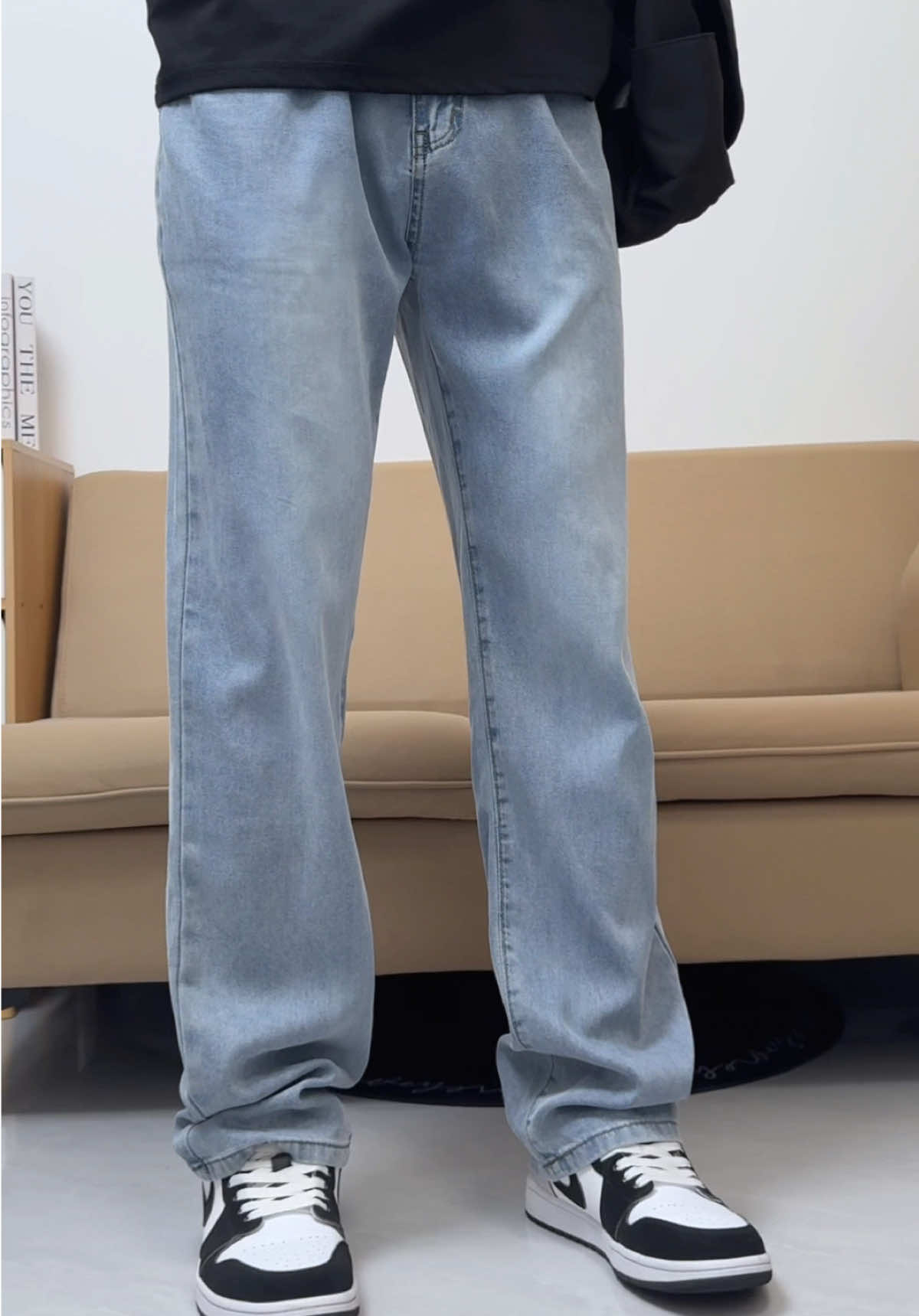 Quần jean nam ống suông đứng #quanjean #quanjeannam #quanongrong #viralvideo #xuhuongtiktok #yfp 