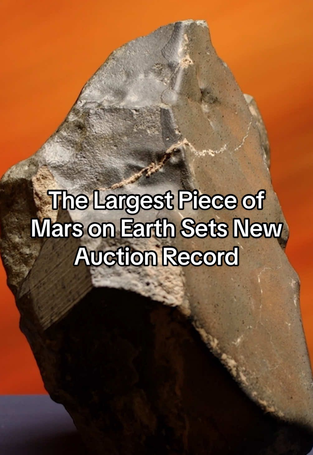 The largest piece of #Mars on Earth, the NWA 16788, sold for $5.3 million at #SothebysNewYork today, instantly setting a new world record as the most valuable #meteorite ever sold at auction. Weighing 54 pounds, NWA 16788 is 70% larger than any other known Martian fragment on Earth.  Admired by thousands of visitors during Sotheby’s Geek Week exhibition, the specimen ignited fierce competition between bidders online and on the phone, in a dramatic bidding battle that ended in applause. Watch auctioneer Meaghan Steele drop the hammer. #Science #space 