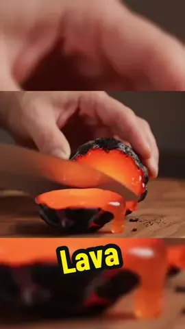 Lava so gooey. #ai #ASMR #cuttingglass #satisfying #oddlysatisfying #fyp #lava 