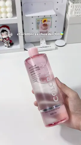 nước tẩy trang dịu nhẹ nhà Colorkey 500ml zá chưa đến 100🐠 luôn #colorkey #taytrangcolorkey #nuoctaytrang #unboxing #review #viral 