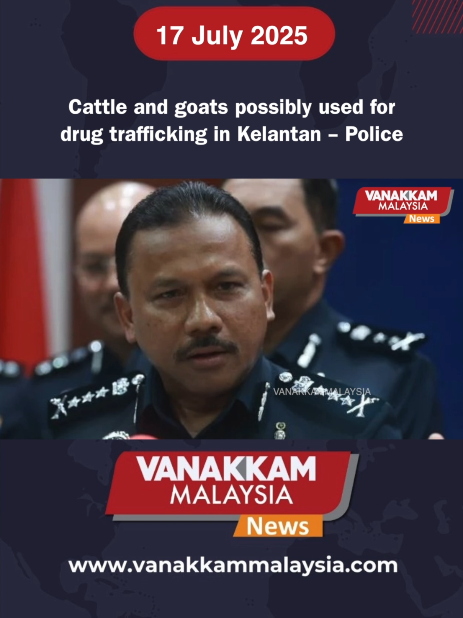Cattle and goats possibly used for drug trafficking in Kelantan – Police #latest #vanakkammalaysia #Cattle #goats #possibly #used #drugtrafficking #Kelantan #Police #trendingnewsmalaysia #fyp #vmnews #foryoupage #malaysiatamilnews