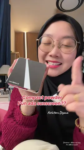 Sangat lightweight dan paling best siap ada SPF 50 PA++++ , ibarat macam dah pakai sunscreen siap2 dengan compact powder ni 😍