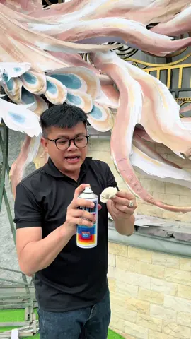 Cách làm cổng rồng phụng màu xanh @GBrown Flower #congcuoirongphung 