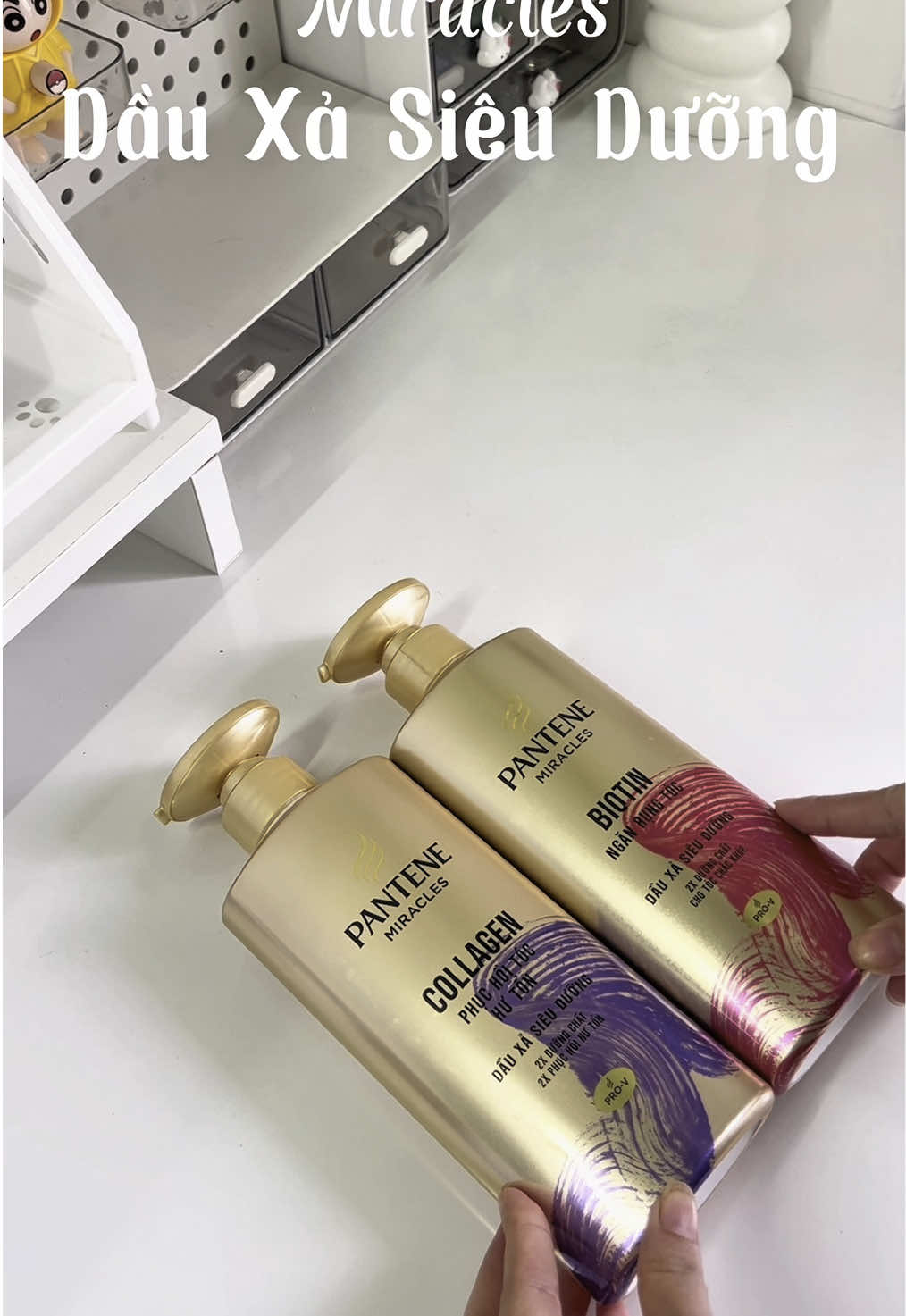 Dầu xả Pantene dưỡng tóc óng mượt tại nhà  #dauxapantene #dauxasieuduong #dauxasieumuot #duongtocmemmuot #duongtoctainha #pantenebiotin #pantenecollagen 