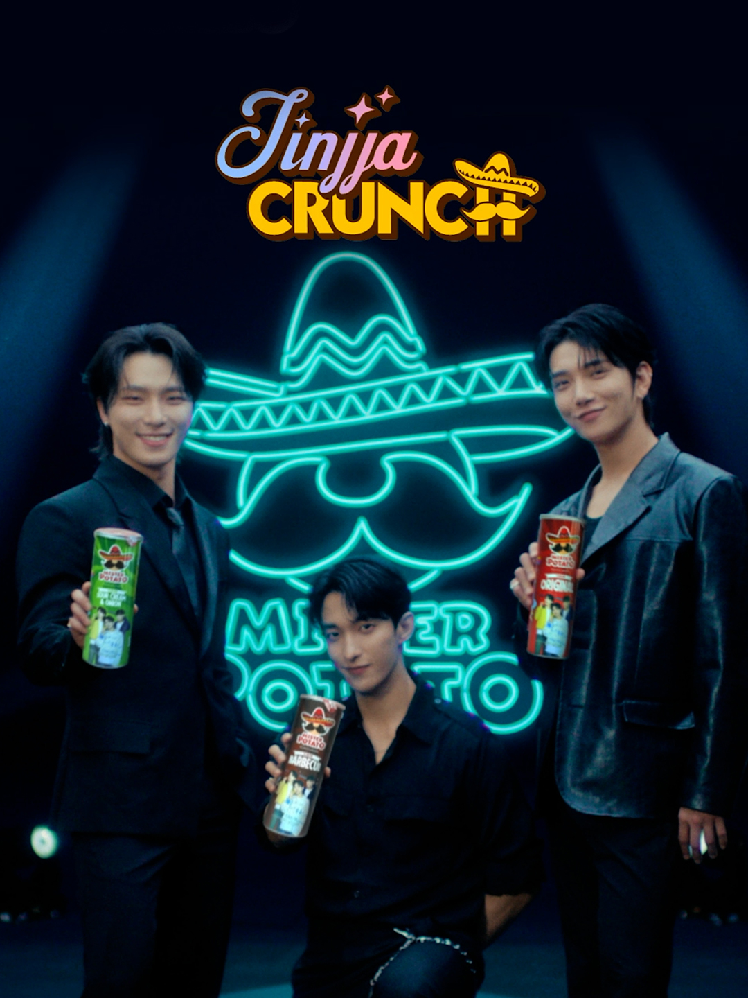 The moment you’ve been waiting for is finally here! Say hola to Mister Potato’s new friends JOSHUA, DK and DINO! We heard they really love potato chips so you can trust them to give you taste of Jinjja Crunch! Can you guess which flavours are their favourite? Stay tuned for more exciting announcements ahead! #MisterPotato #JinjjaCrunch