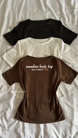 gurl ito naaa basic top na seamless, hindi bitin sa kili-kili at malambot ang tela #seamless #basictop #doubleliningtop 