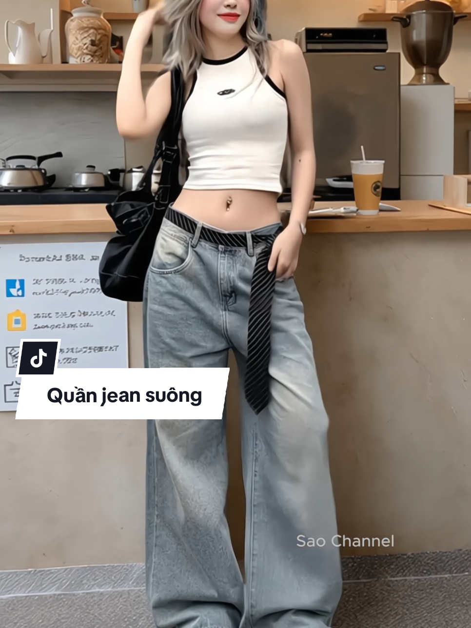 Quần jean nữ dáng suông rộng nhiều màu cho nàng ạ #quanjeannu #quanjeansuong #quanjeanongrong #jeannu #macdepmoingay #thoitrangnu #xuhuong #saonguyen99 
