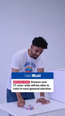 Sixteen and 17-year-olds in the UK will be eligible to vote in all elections from local councils to the next general election marking the biggest expansion of voting policies since 1969. This reform, part of Labour’s manifesto, is expected to allow up to 9.5 million additional voters and includes updated voter ID rules and measures to tighten foreign-donation loopholes. Read the full story at DailyMail.co.uk #voting #votingrights #ukpolitics #politics 