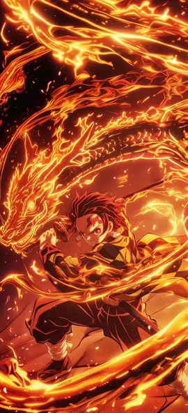 Live Wallpaper | Tanjiro Dragon Breathing ⚡️ #wallpaper #wallpapers #phonewallpaper #livewallpaper #demonslayer