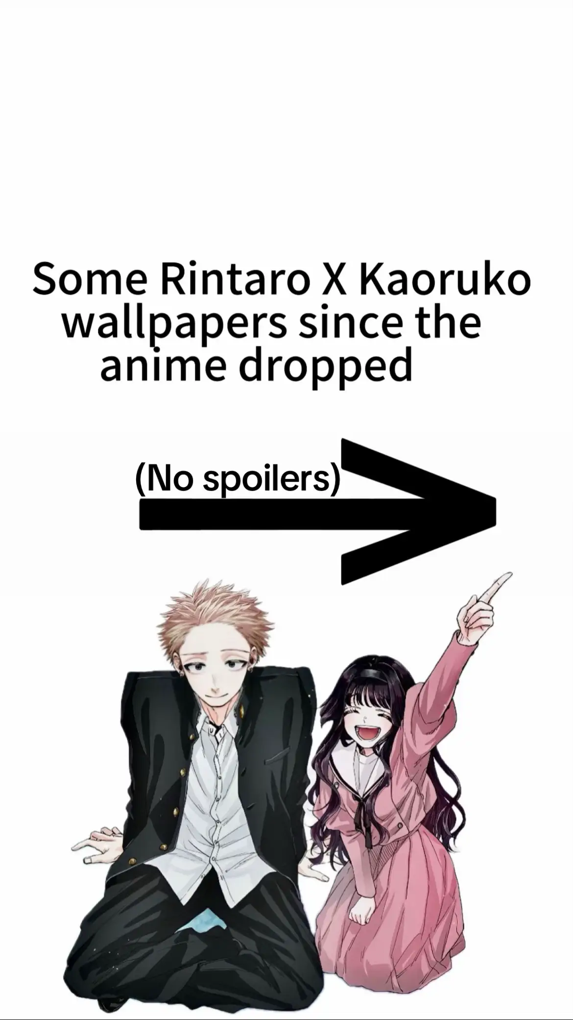 Thx for 1k follower, next vid will be with marin kitagawa #romanceanime #wallpaper #iphone #thefragnatflowerbloomawithdignity #kaoruwaguri #couple #rintarotsumugi 