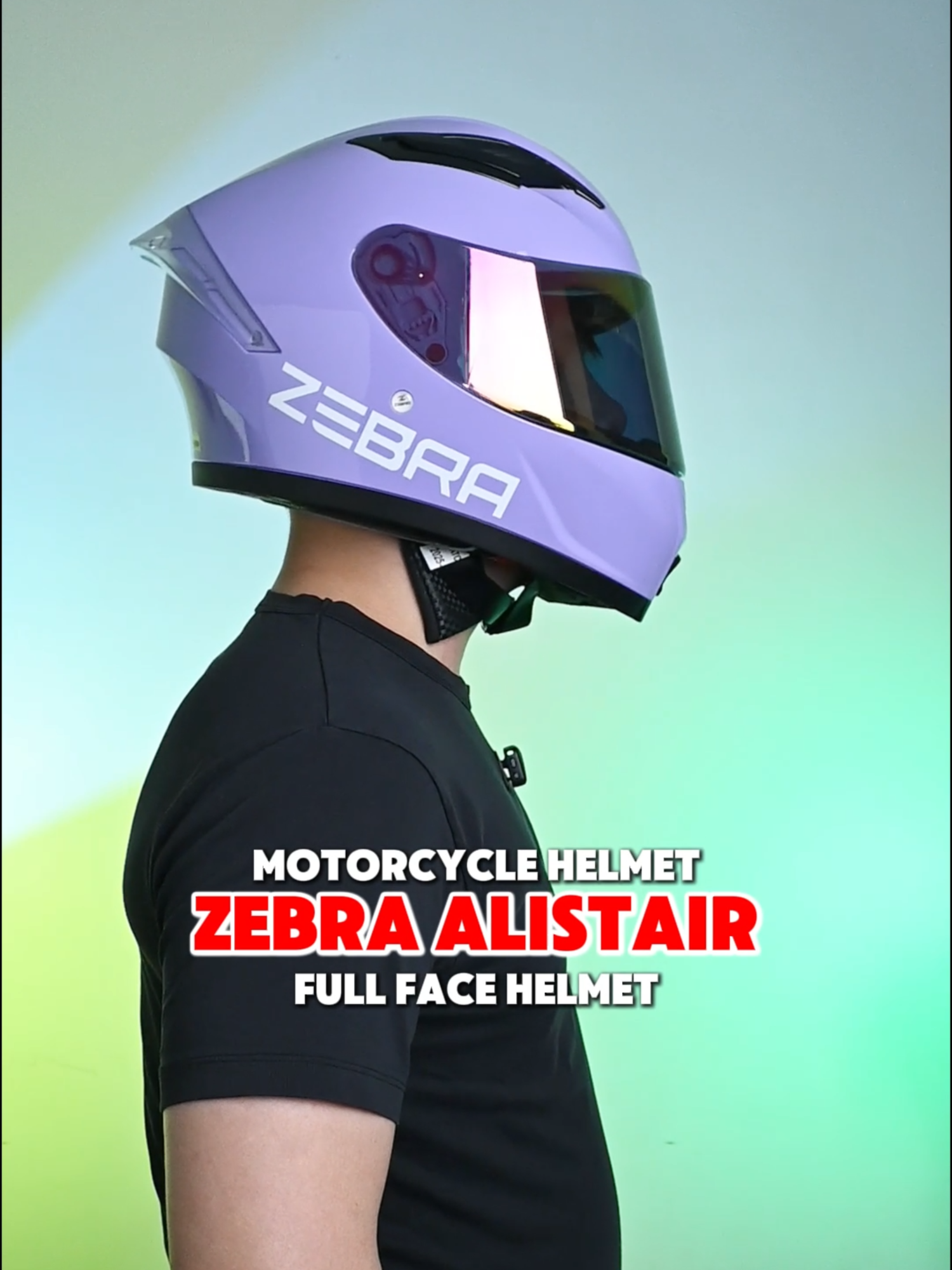Motorcycle Full Face Helmet Zebra Alistair #helmet #motorcyclehelmet #fullfacehelmet