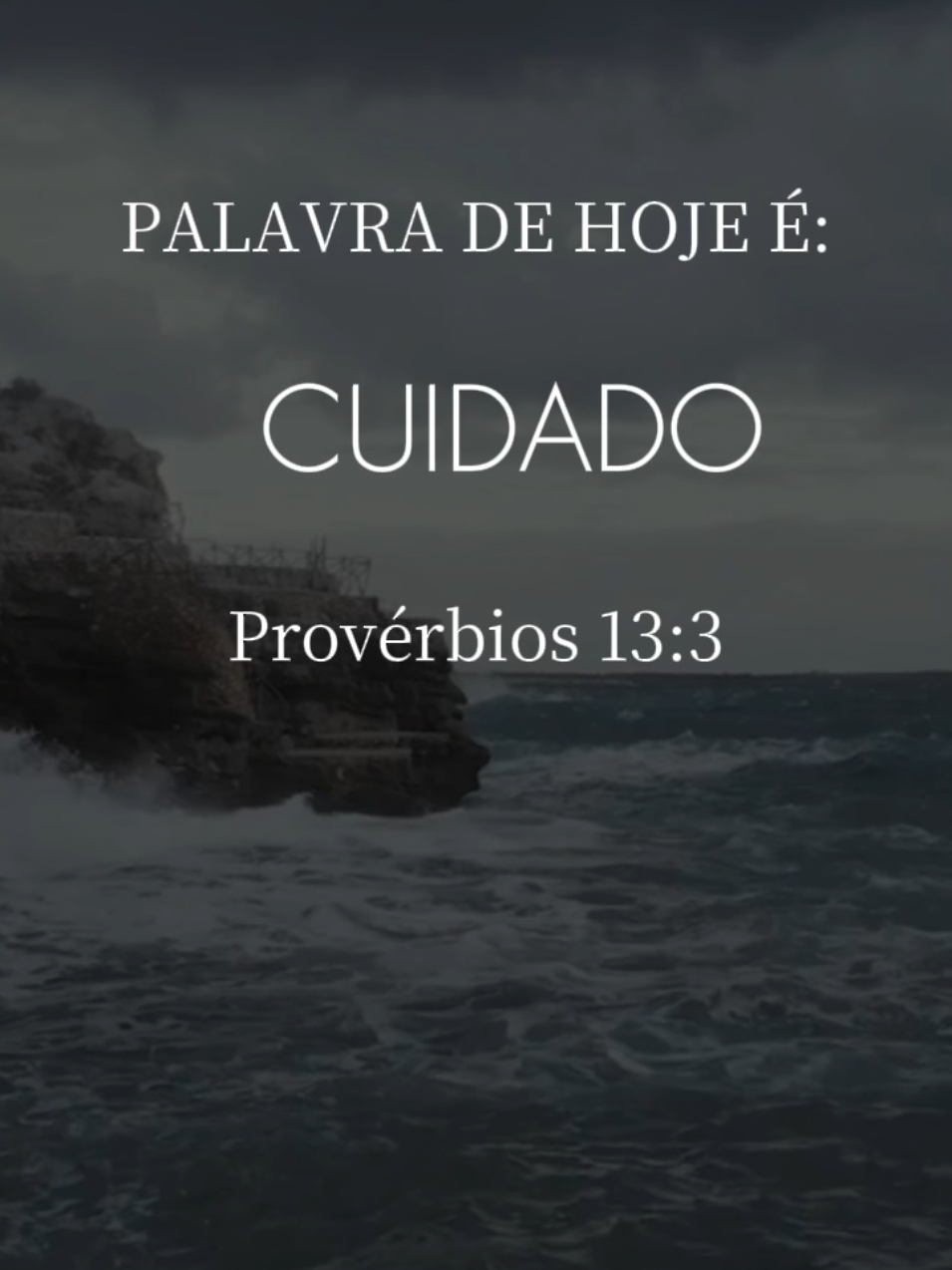 🗣️ Cuidado com o que você fala… Uma palavra fora de hora pode destruir o que você levou anos pra construir. 📖 