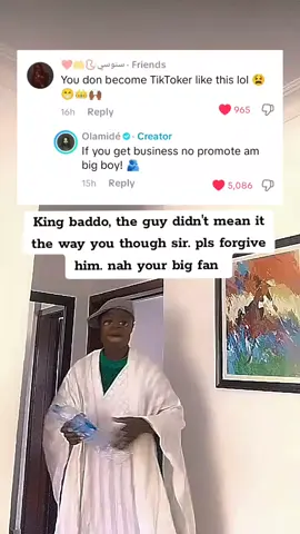Please every body should tag king olamidé baddo  this is an apology video on behalf of my guy @Olamidé forgive him sir @سنوسي📿🤲❤️ ....... #tiktokpromotecontest #adewole #olamide #olamidebaddo #ade #explore #makemefamous #fyp #fypシ #foryoupage #foryou 
