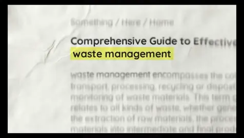 Waste Management  Disclaimer:For School purposes only!! #fyp#fyppppppppppppppppppppppp#creatorsearchinsights#