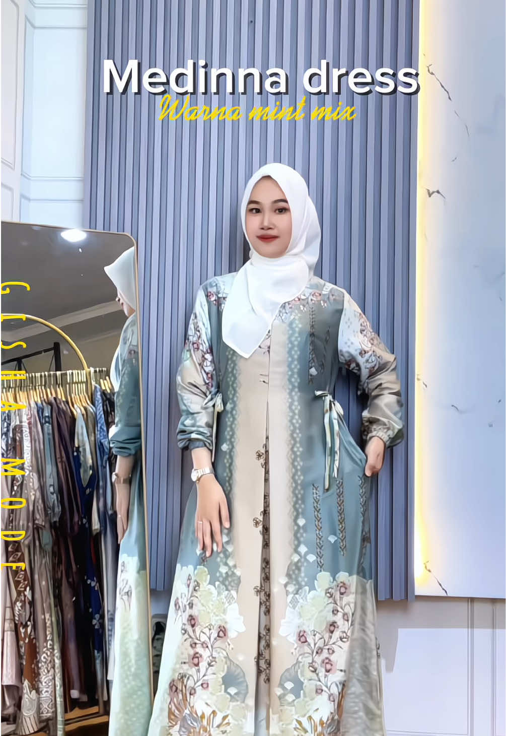 Adu kakak jangan sampai kehabisan warna yang satu ini ya😘🥰#gamiskekinian #dresskondangan #terbaru #mewah #gajiansale 