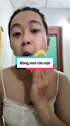 Bông mút rửa mặt #viral #xuhuong 