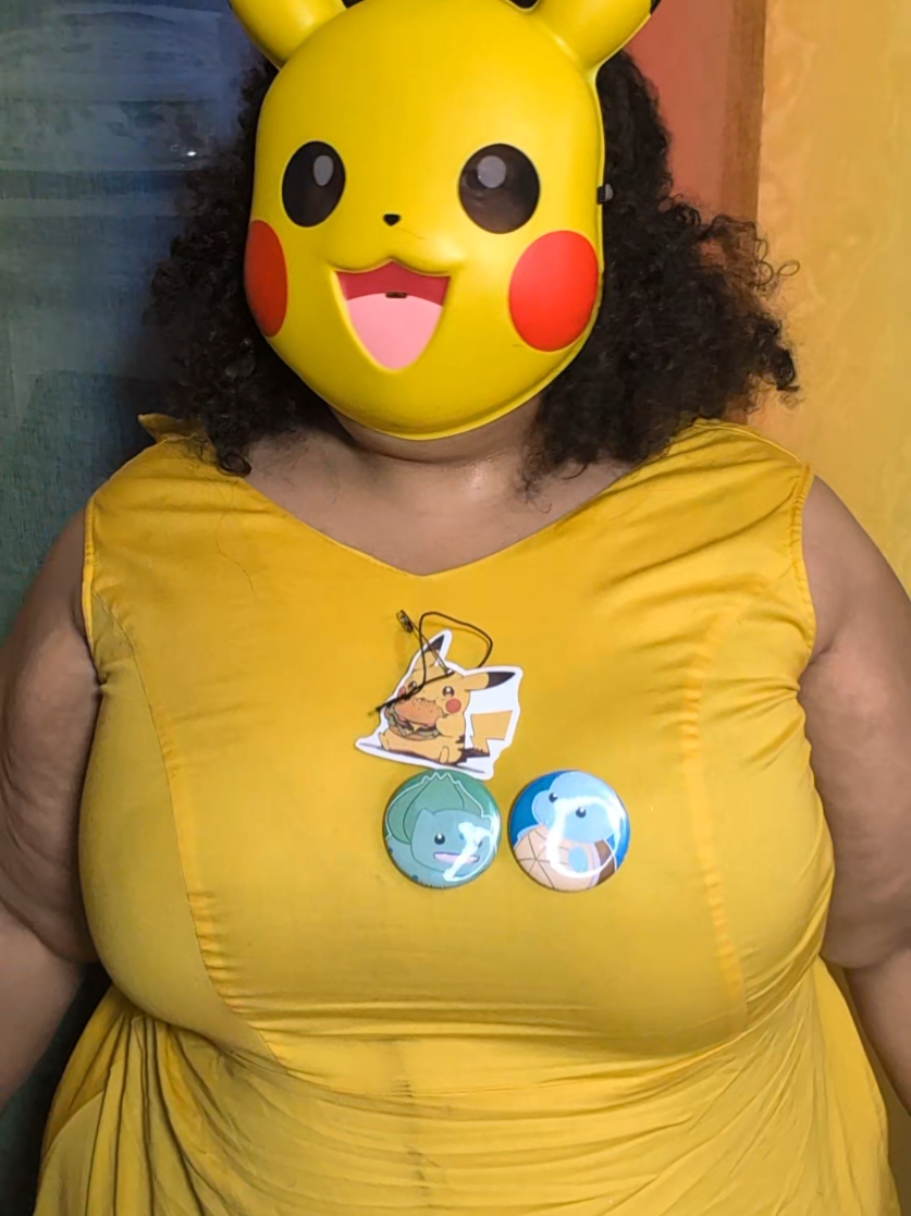 more Pikachu cosplay lol dont worry my actual Pikachu cosplay will be better #pikachucosplay #pokemoncosplay #pikachugirl #soulsuckingpikachu #closetcosplay 