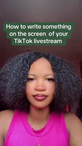 How to write something on the screen of your livestream #joycedaisy00 