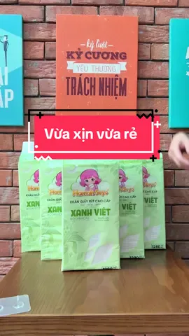 Dùng em xanh việt 1280 tờ này xong, ko muốn dùng giấy khác luôn á #hannahseyo #hangviet #khangiaytreotuong #khangiayxanhviet 
