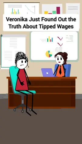 Veronika Just Found Out the Truth About Tipped Wages. #therealveronika #animation #animationmedia #shortsreels #animationvideos #animationart #funnyvideo #comedy #reels #managersbelike #skitscomedy #corporate #CorporateAmerica #tippingculture 
