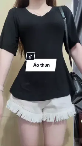 Áo thun cổ tim #xuhuong #viral #aothun #phoidoxinh 