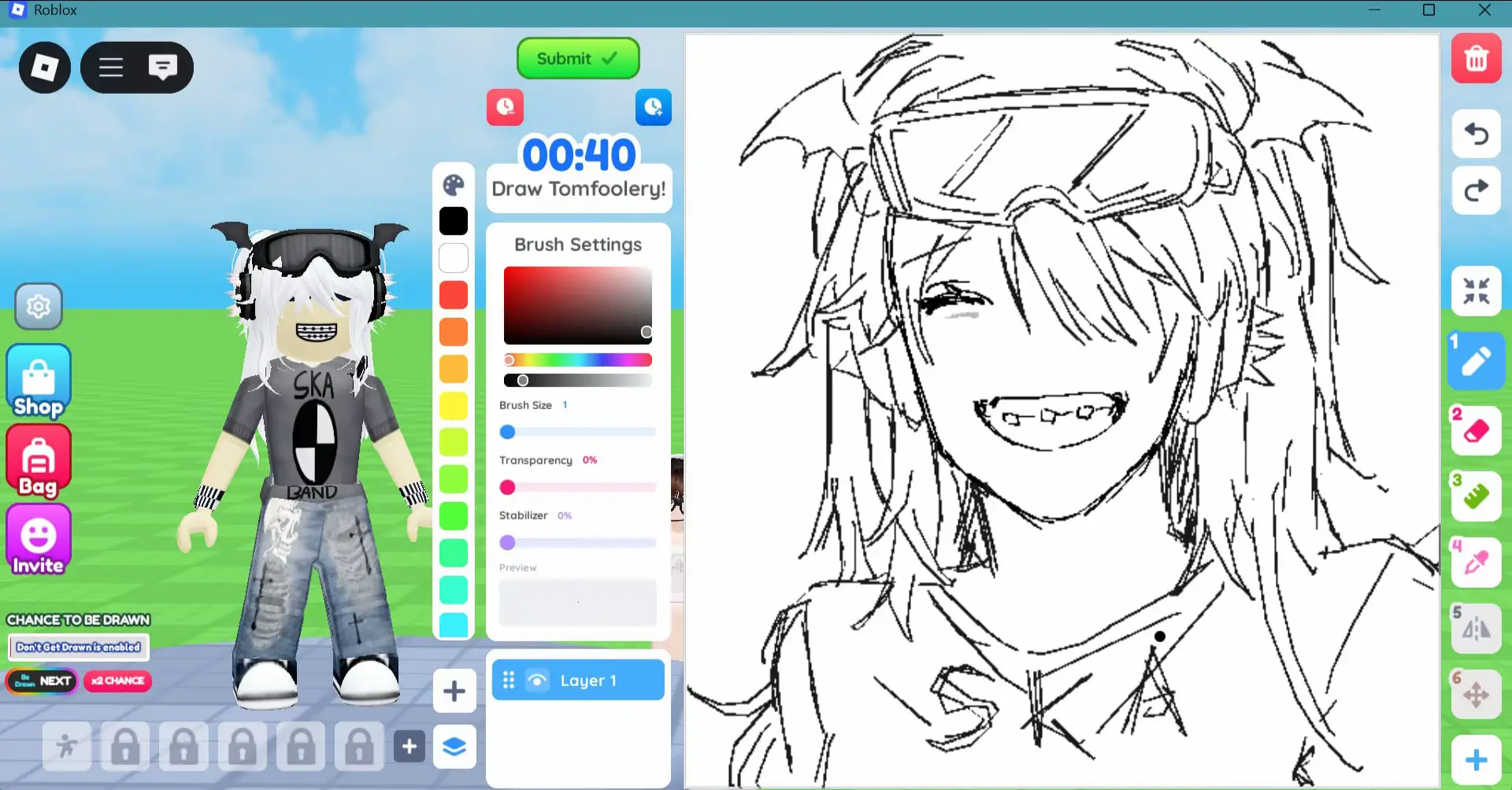 Draw me! on Roblox hehe i had fun doing these ghhhdhh pls i have artfight my user is grimjaws #art #digitalart #roblox #fypシ 