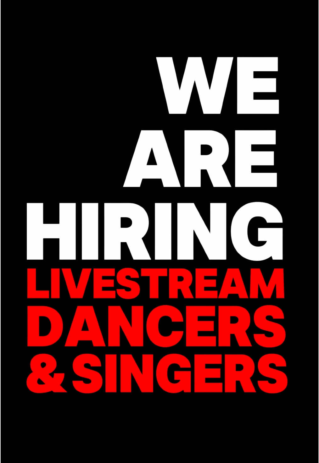 Lights, camera, audition! Everyone is welcome here, audition now 📢✨#toptempomedia #wearehiring