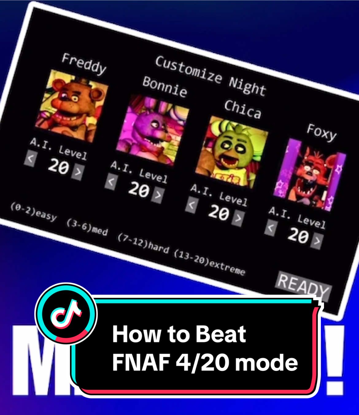#fnaf #fivenightsatfreddys #tiktok #youtube How to Beat FNAF 4/20 in the EASIEST WAY Possible…..