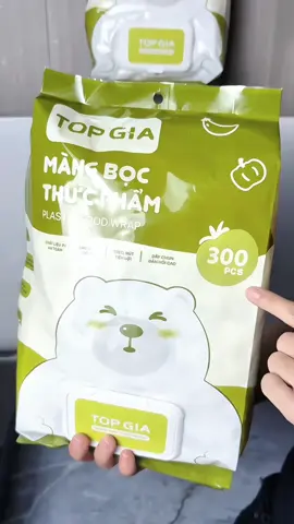 Màng Bọc Thực Phẩm Treo Tường Dạng Rút TopGia, An Toàn Tiện Lợi, Có Chun Co Dãn Siêu Dai (Bịch 300 Cái) #mangbocthucpham #mangbocthucphamtopgia #mangbocthucphamcochun #mangbocthucphamcogian 