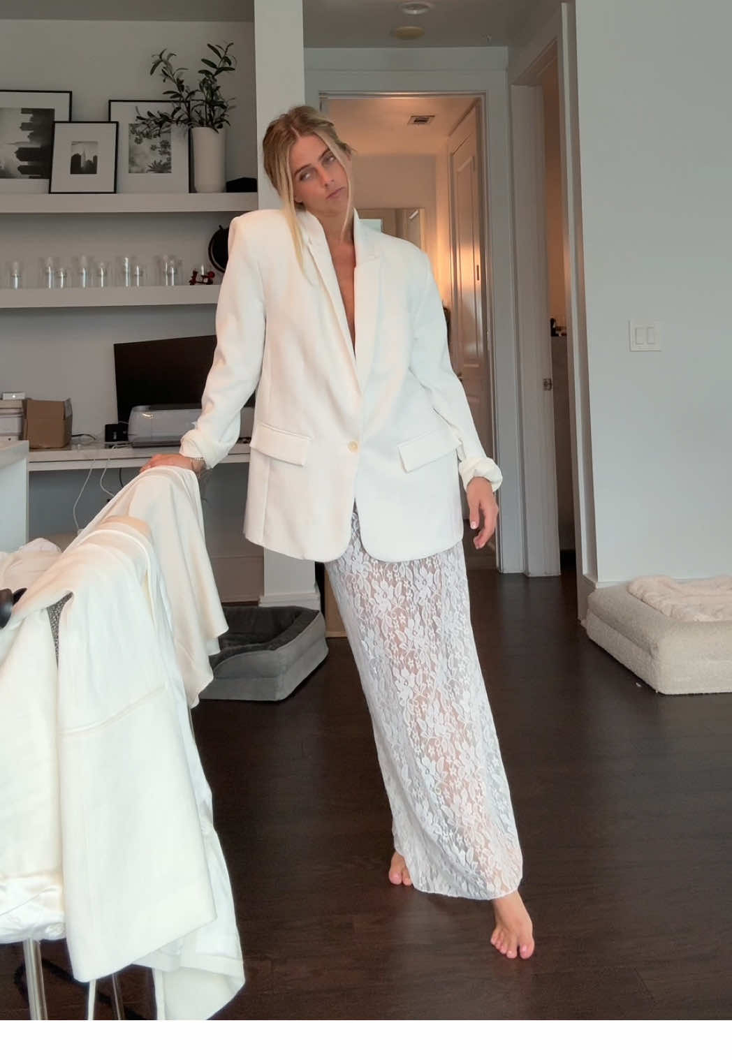 What do I wear to my courthouse wedding? #wedding #weddingoutfit #whiteoutfits #fashiontiktok #courthousewedding #fashiocontent #fyp #bride #tryon 