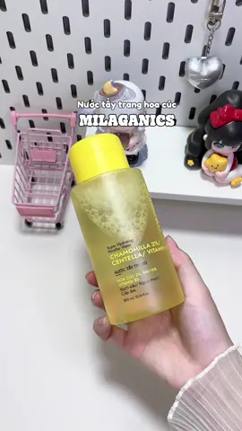 Nước tẩy trang hoa cúc Milaganics sạch sâu và cấp ẩm cho da 🌼#nuoctaytranghoacuc #nuoctaytrangmilaganics #milaganics #milaganicsvietnam #skincare #beauty #fyp 