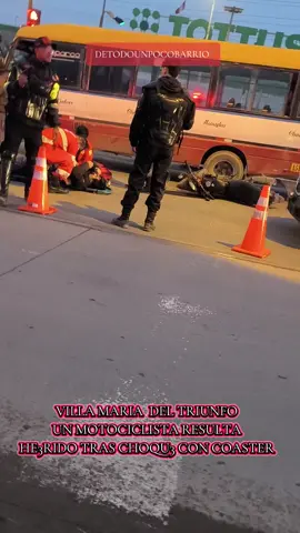 UN ACCID3NTE DE TRÁNSITO OCURRIÓ HOY APROXIMADAMENTE A LAS 6 A.M DONDE UNA CUSTER Y UNA MOTOCICLETA FUERON LOS PARTICIPES DE ESTE ACCID3NTE SEGÚN TESTIGOS NOS INFORMARON QUE LA CÚSTER HABRÍA CERRADO A LA MOTOCICLETA Y ESTO OCASIONÓ EL ACCIDENTE #peru #peru #municipalidaddelimametropolitana #peru #villamariadeltriunfo #villamariadeltriunfo #villamariadeltriunfo #villamariadeltriunfo #tabladadelurin 