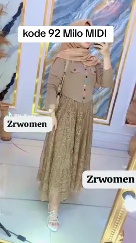 wajib co dijamin bagus dan mewah polll🔥 kode 92 Milo MIDI rajut brokat ORI zrwomen kancing pelangi ✅#fyppppppppppppppppppppppp #dresviral 