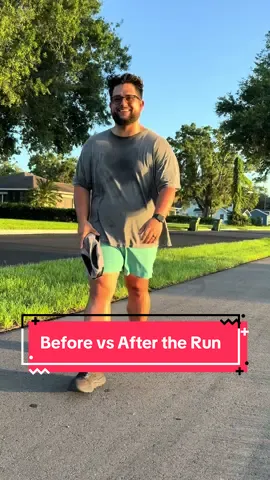 Before vs after the run #runnerslife #runtok #fyp #creatorsearchinsights #dadsontiktok 