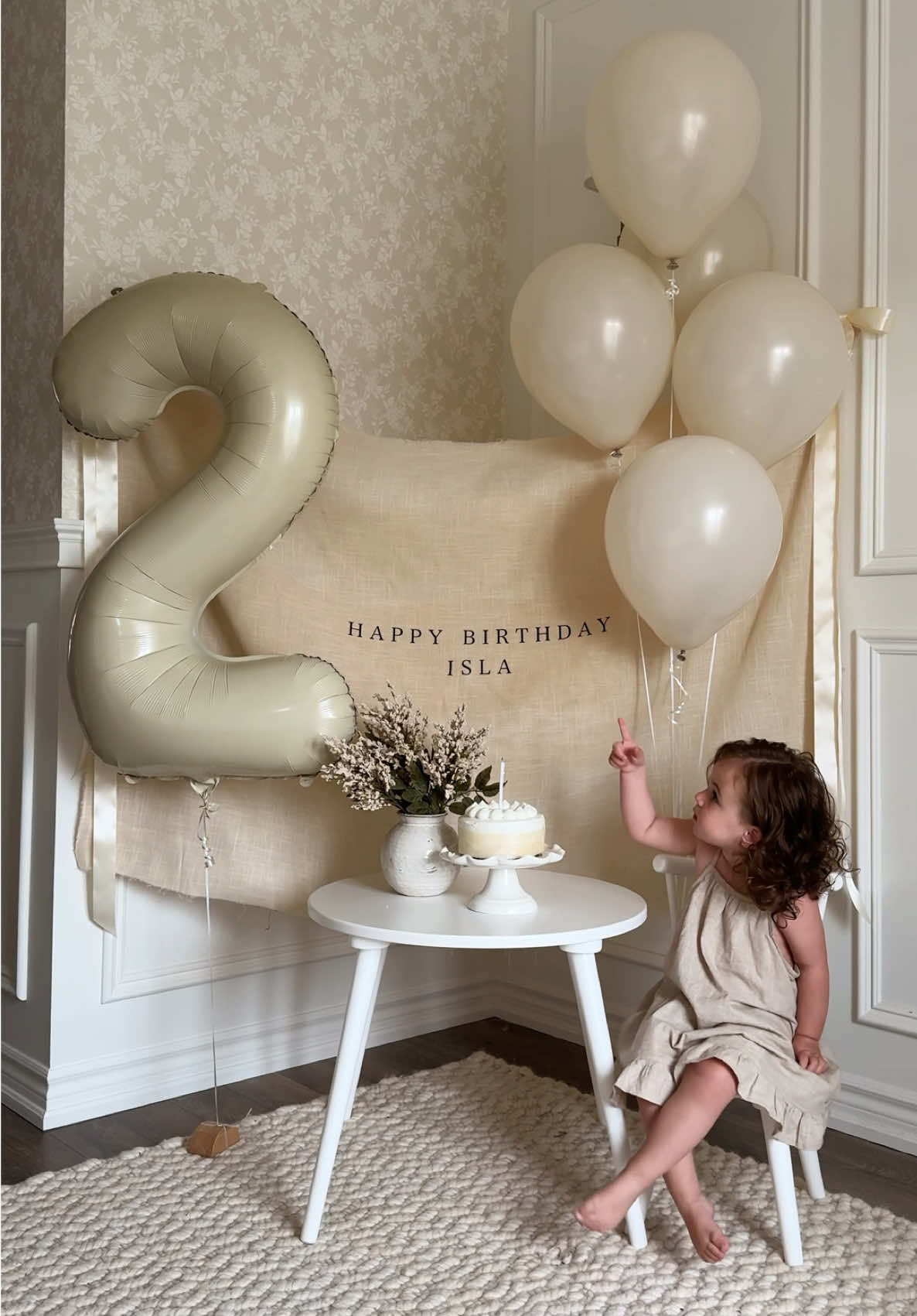 & just like that, our sweet girl is TWO 🤍  #toddlerbirthday #secondbirthday 